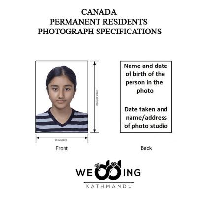 Permanent resident visa photos for Canada