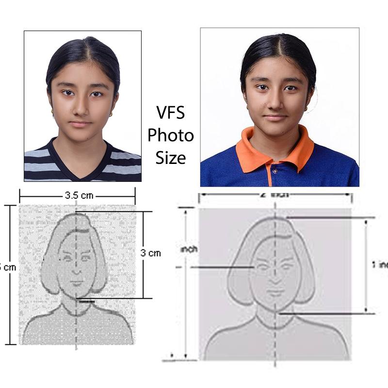 VFS Visa Application Photo Price